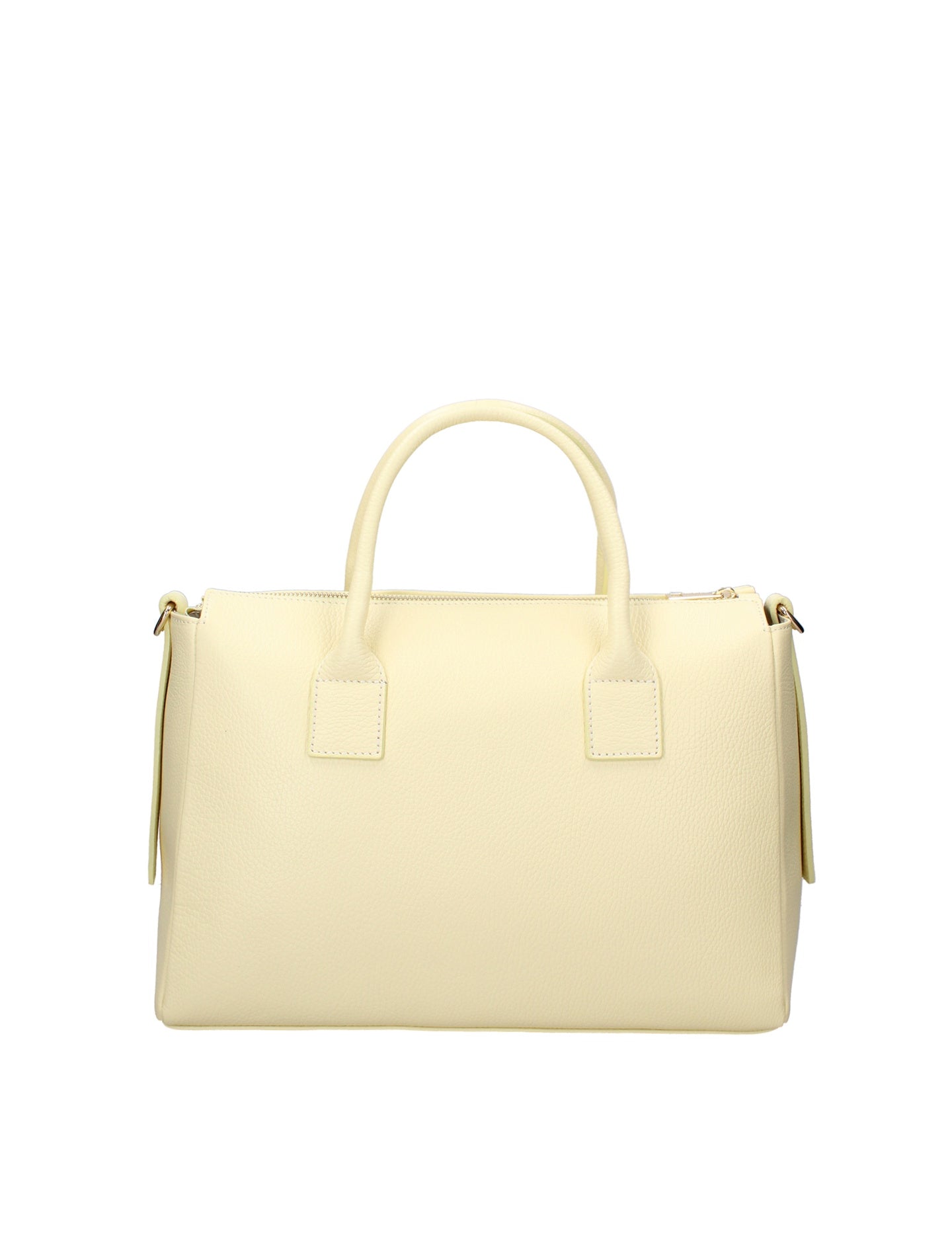 Borsa a Mano in Dollaro Leather Giallo