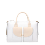 Borsa a Mano in Dollaro Leather Bianco