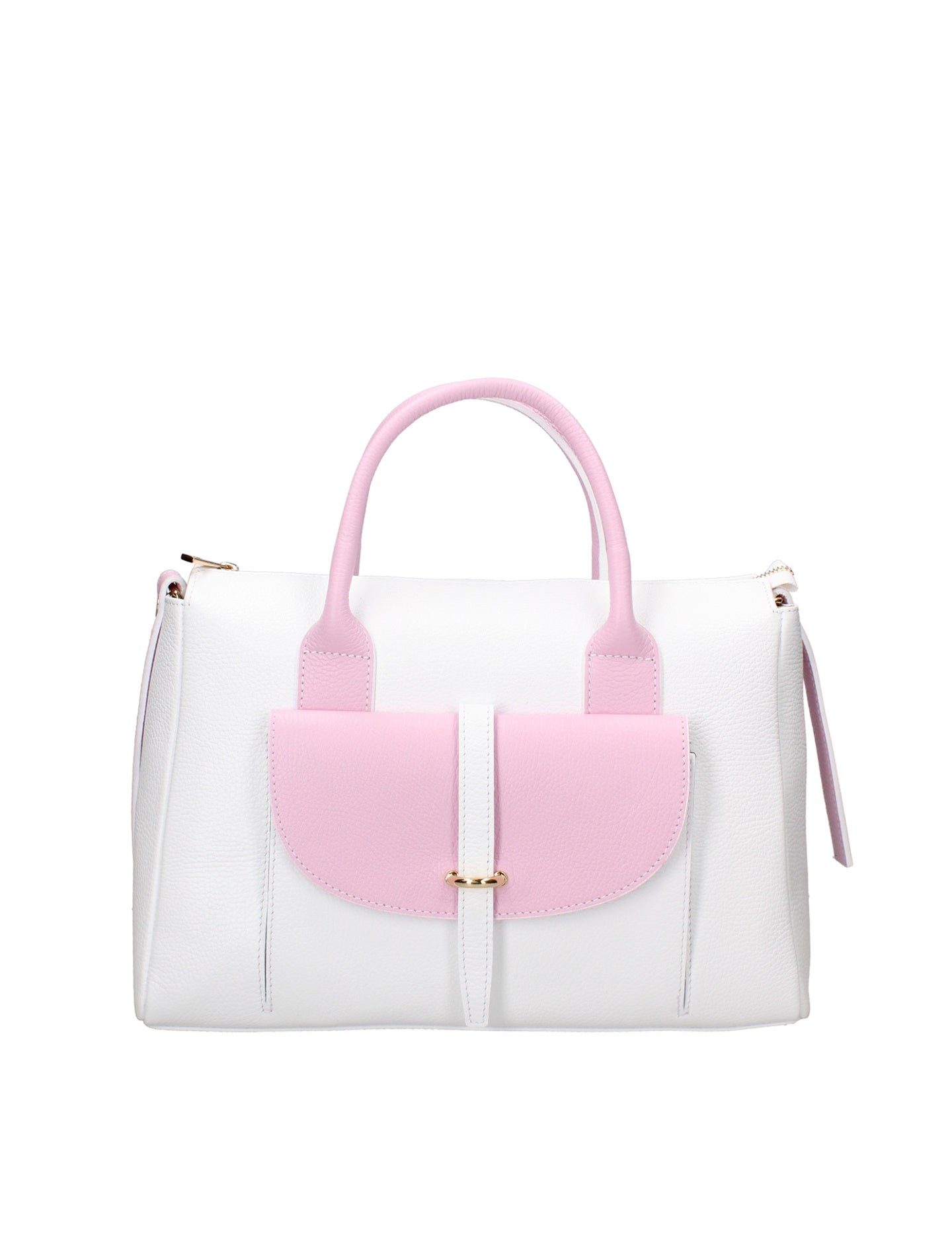 Borsa a Mano in Dollaro Leather Bianco