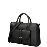 Borsa a Mano in Dollaro Leather Nero