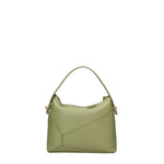 Borsa a Mano in Dollaro Leather Verde