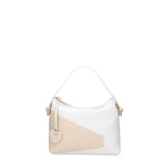 Borsa a Mano in Dollaro Leather Bianco