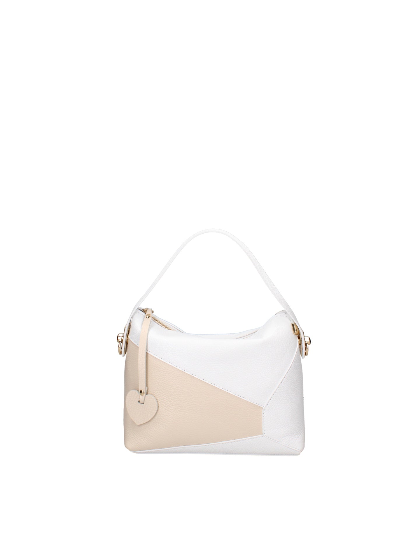 Borsa a Mano in Dollaro Leather Bianco