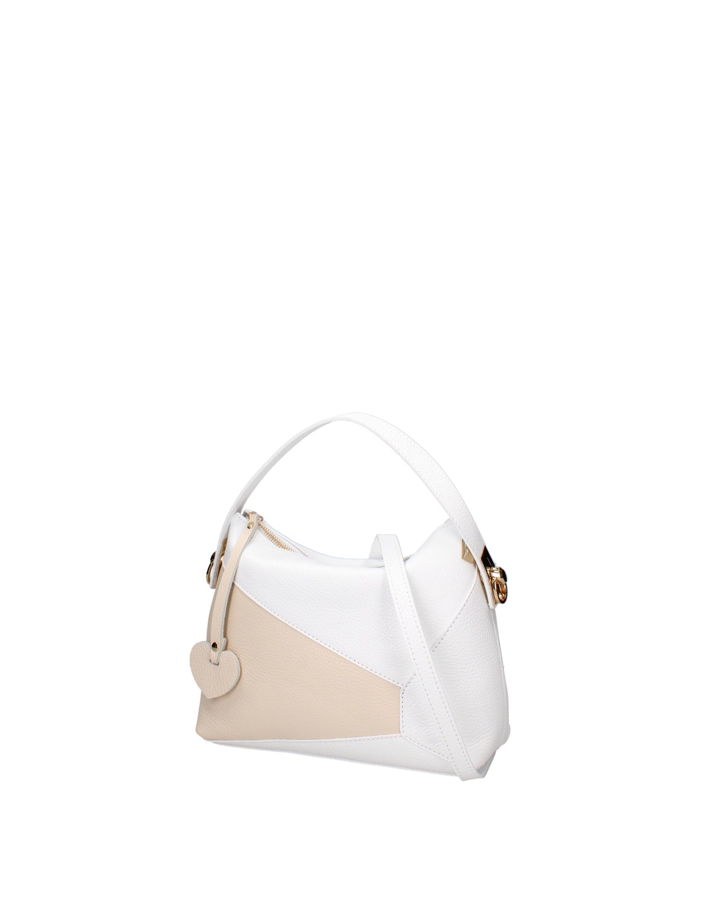 Borsa a Mano in Dollaro Leather Bianco