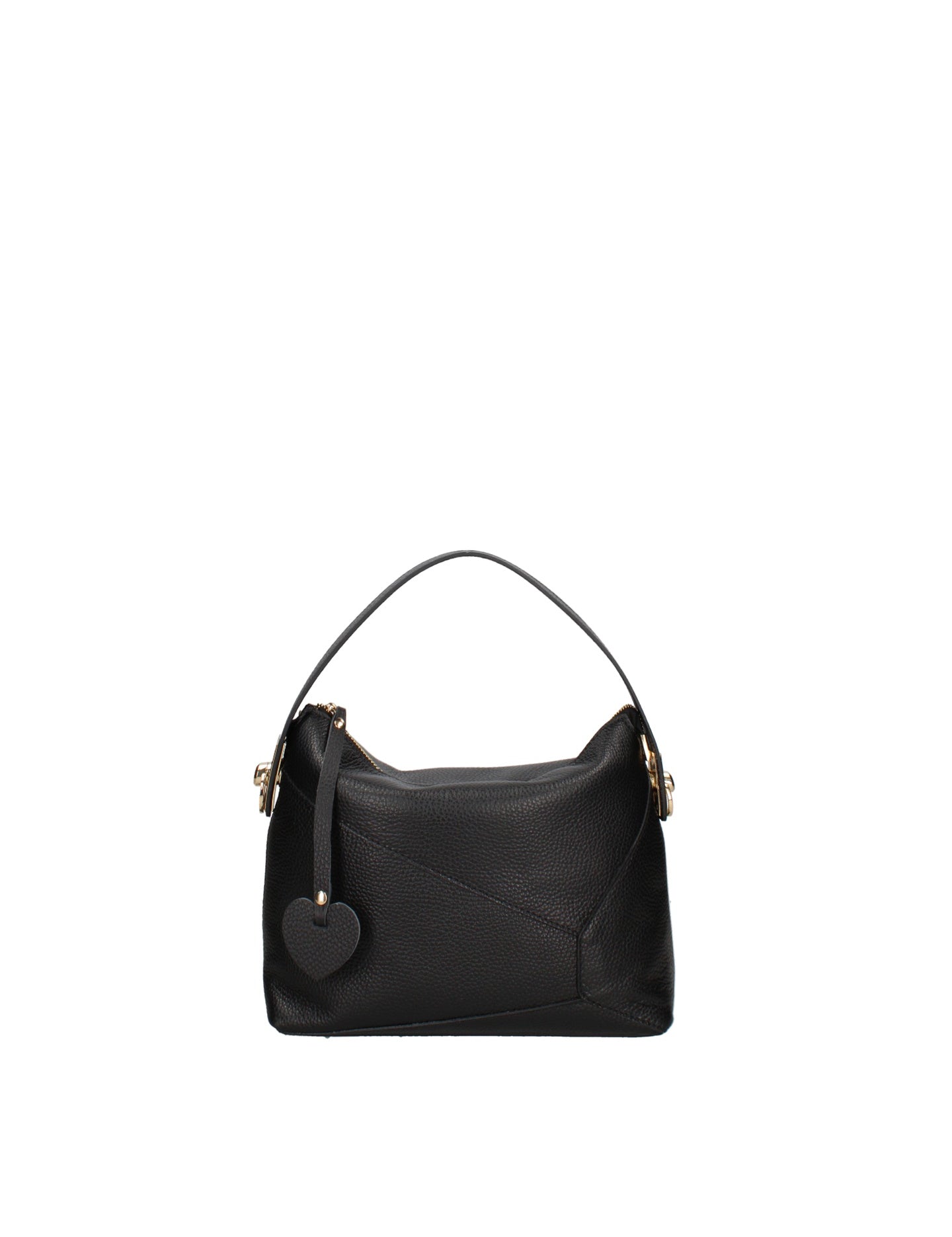 Borsa a Mano in Dollaro Leather Nero