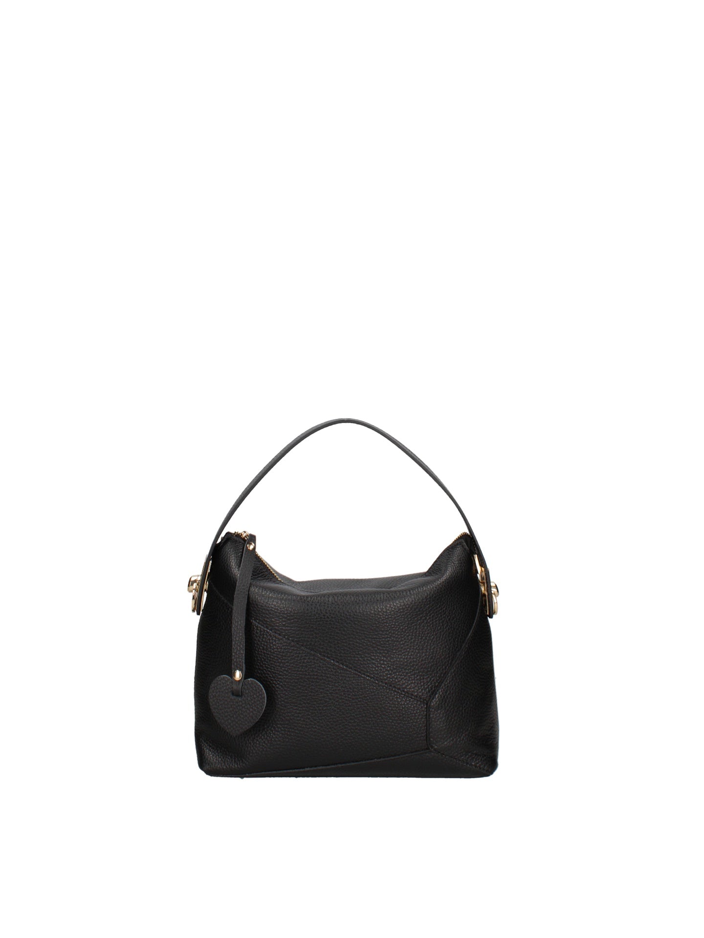 Borsa a Mano in Dollaro Leather Nero