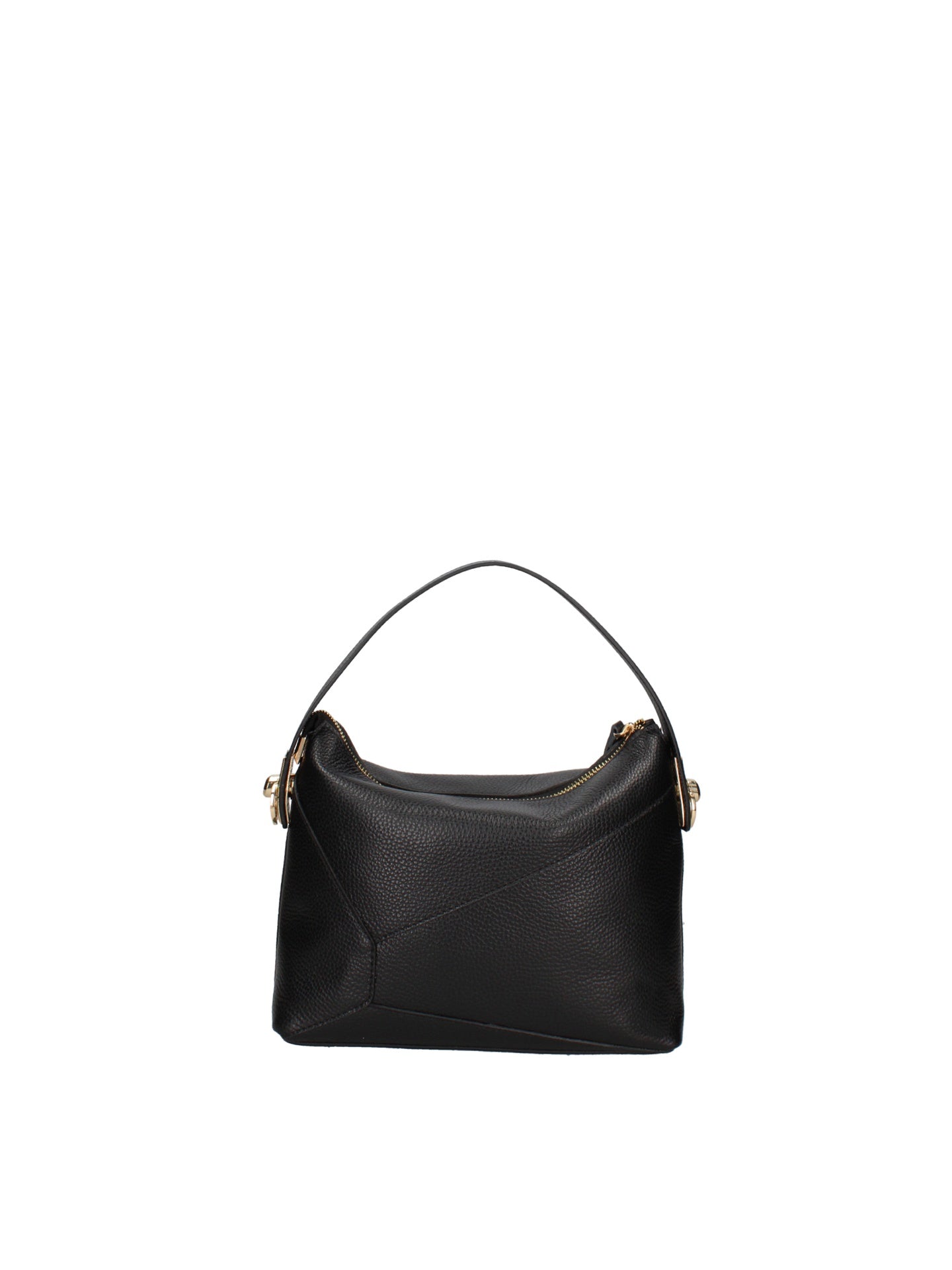 Borsa a Mano in Dollaro Leather Nero