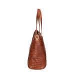 Lorella Borsa a spalla da donna Vera pelle croco 06499-040 MARMO SCURO Gave Lux