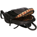SN5862447-BLACK Zaino unisex in vera pelle Made in Italy Santini Firenze
