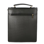 Tancredi Borsa da lavoro unisex in pelle Vera pelle 7013-NERO BLACK Gave Lux