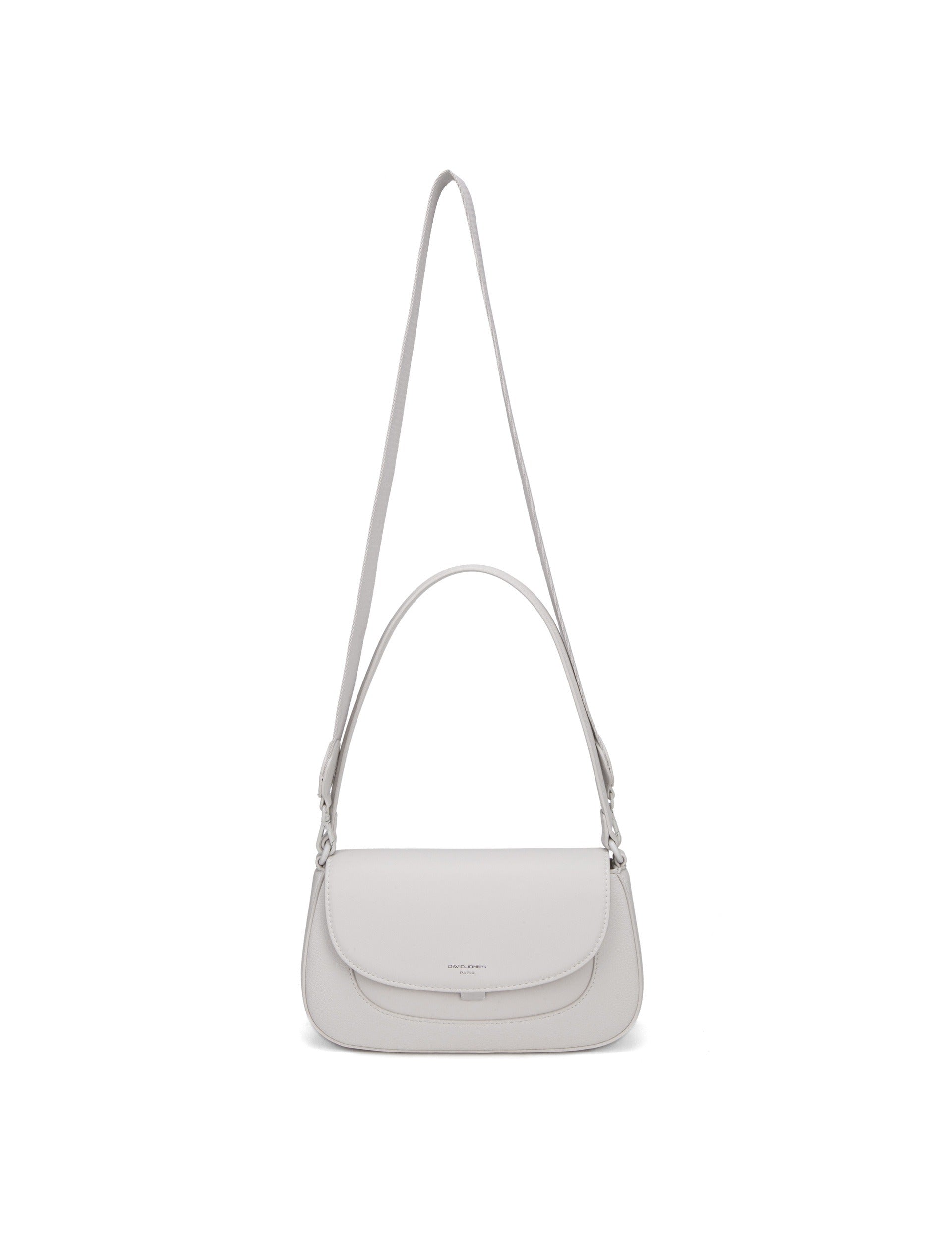 Borsa a Tracolla in Pelle Vegana Panna