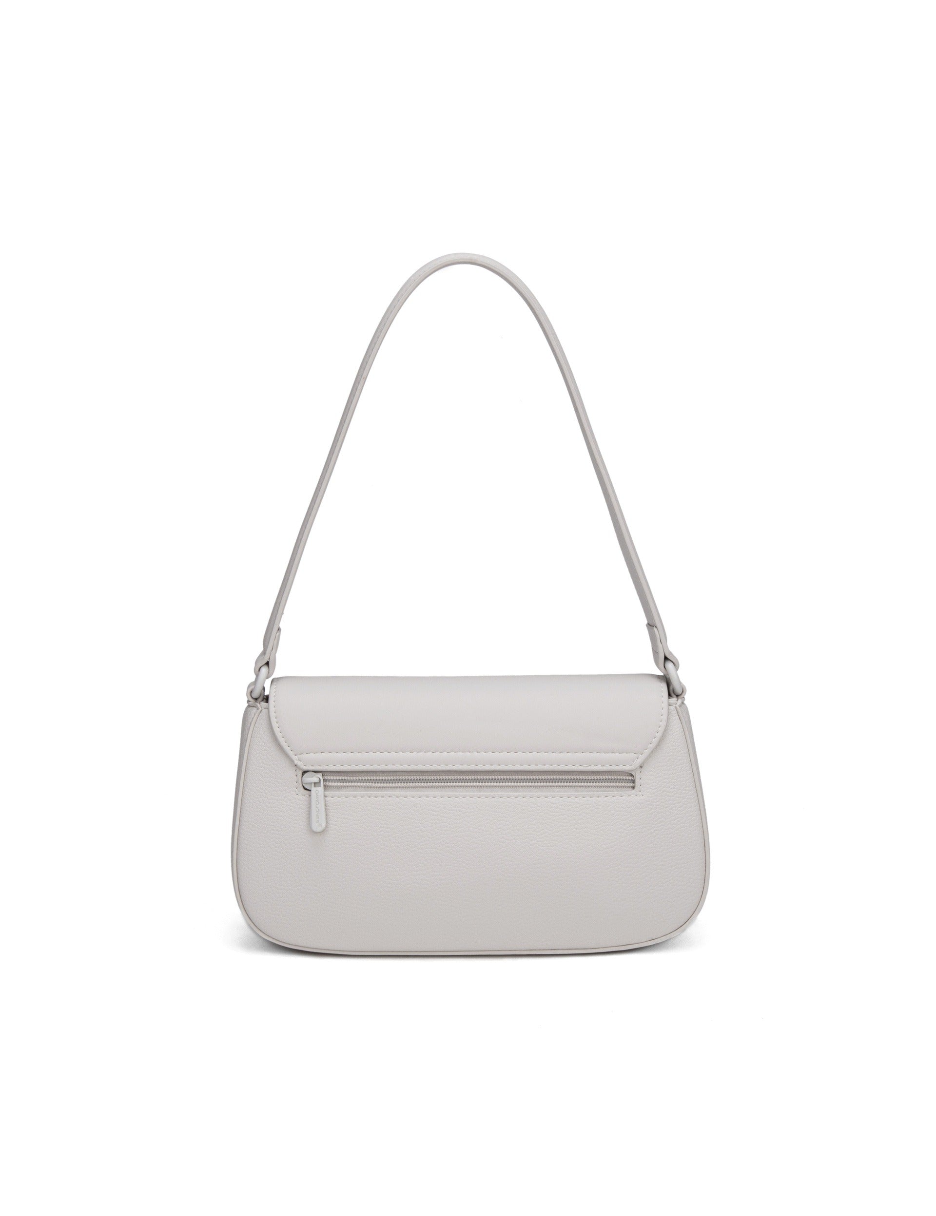 Borsa a Tracolla in Pelle Vegana Panna