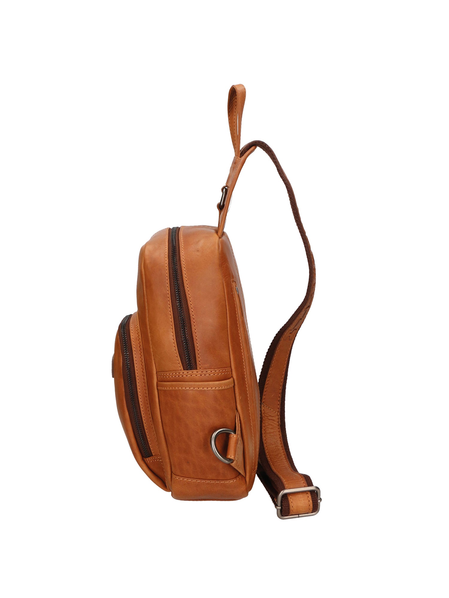 Borsa a tracolla da uomo 100% vera pelle HILB-3110-CUOIO Hill Burry