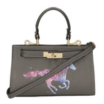 Noel Borsa a mano da donna Vera pelle 04265-D27 GRIGIO SCURO DARK GREY Gave Lux