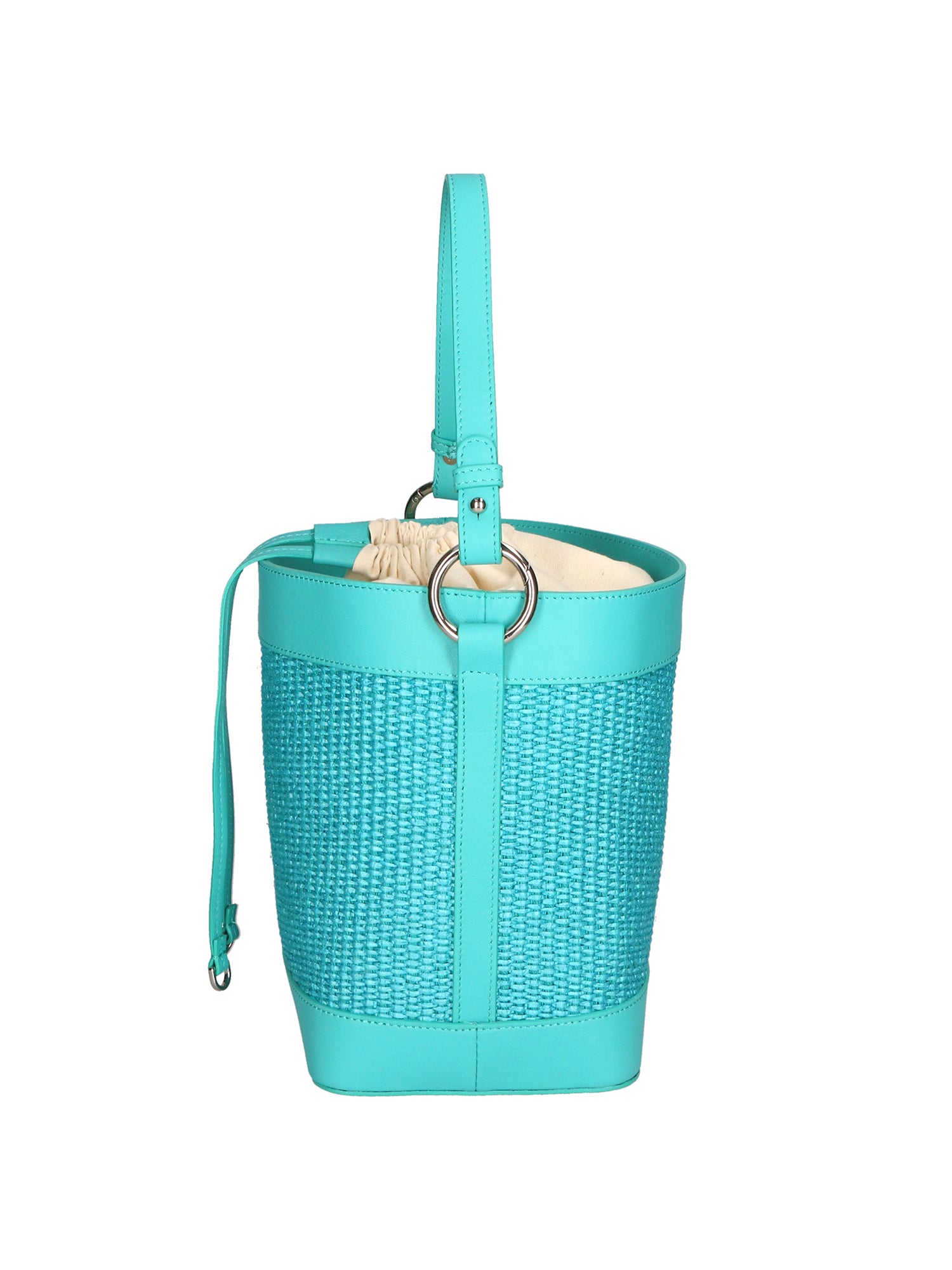 Borsa a secchiello da donna Misto pelle e tessuto MYB-05165-SS-179+S31 TIFFANY My Best Bag