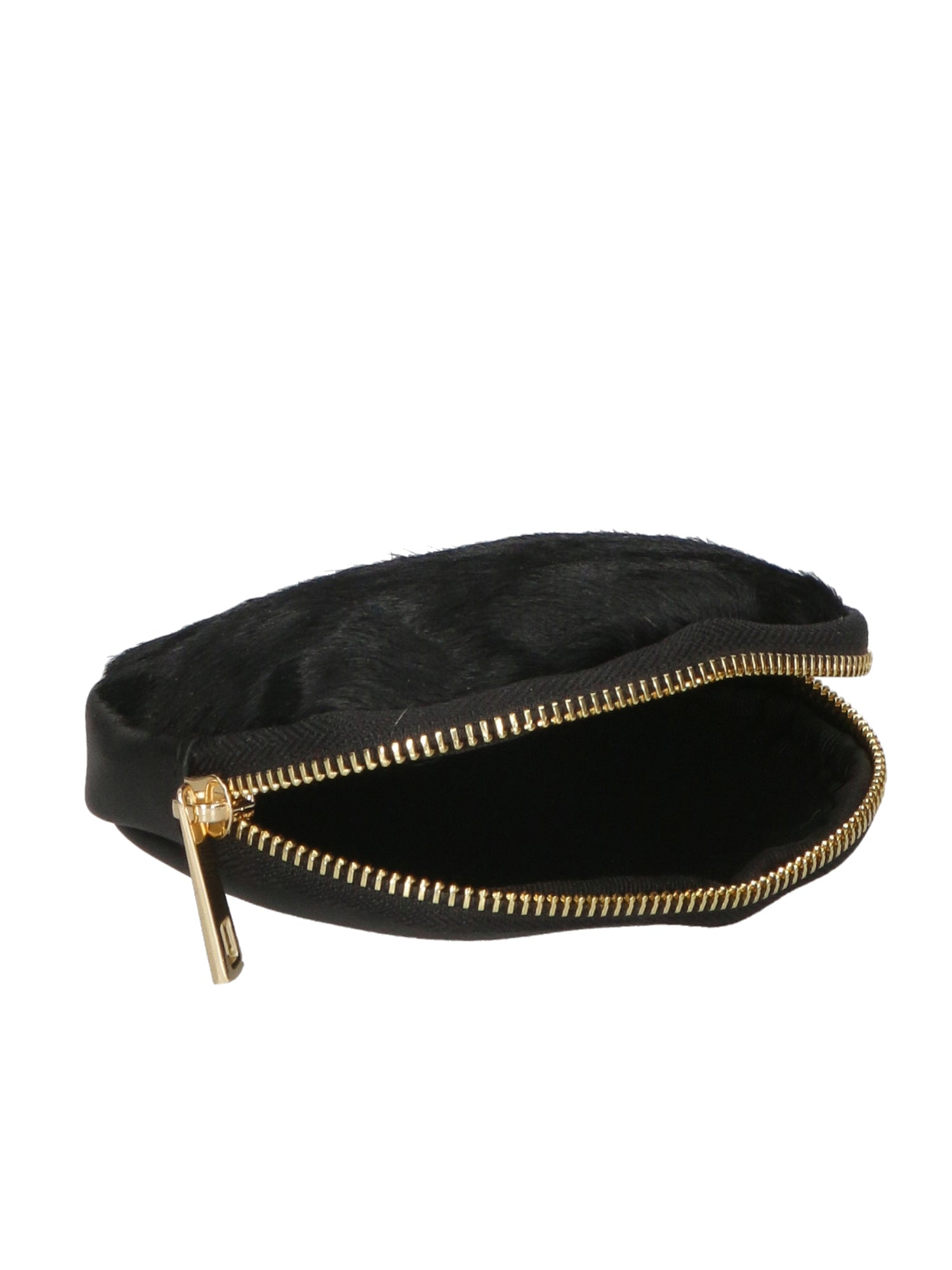 Rachele Pochette donna vera pelle Zip 02535-NERO Gave Lux