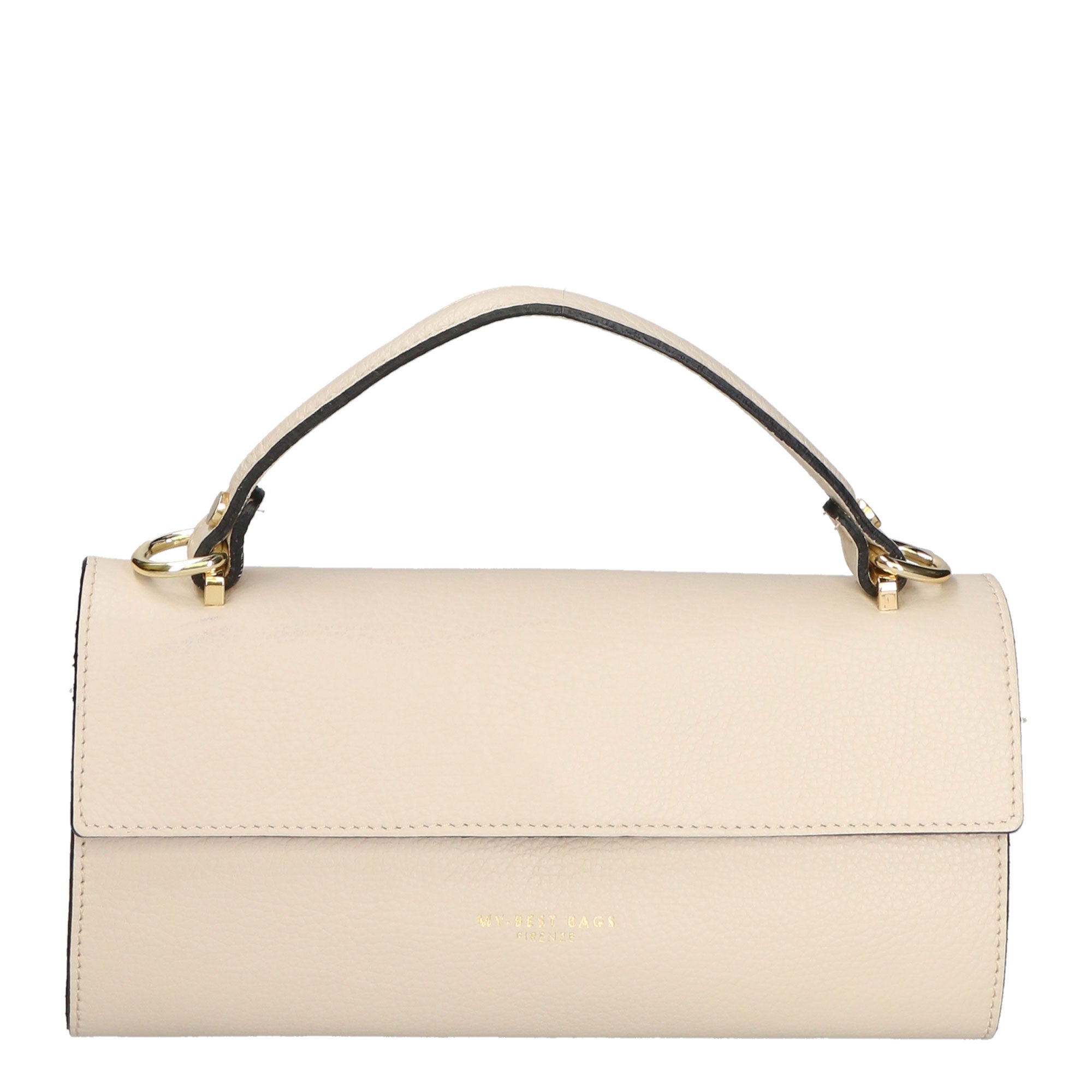 Borsa a mano da donna 100% vera pelle MYB-6035-FW-D37 LATTE MILK My Best Bag