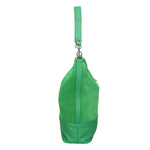 Graziana Borsa a spalla da donna Vera pelle 05960-35 VERDE 47 VERDE MENTA Gave Lux