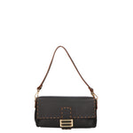 Wally Borsa a spalla da donna Vera pelle 06869-D28 NERO Gave Lux