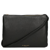 Borsa a tracolla da donna 100% pelle MYB-6049-FW-D28 NERO BLACK My Best Bag