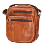 Borsa a tracolla unisex vera pelle 100% Made in Italy SN5862547-TAN Santini Firenze