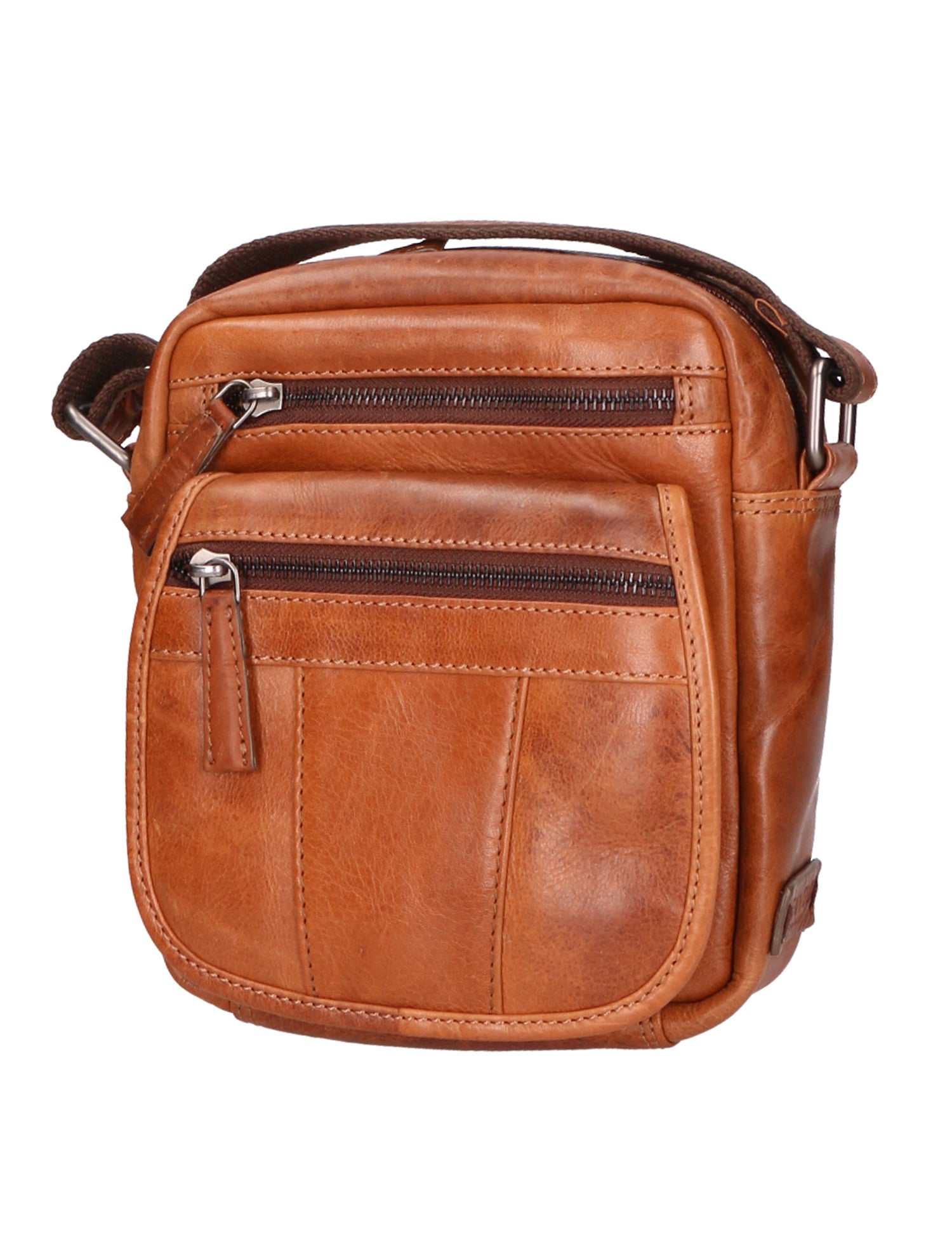 Borsa a tracolla unisex vera pelle 100% Made in Italy SN5862547-TAN Santini Firenze