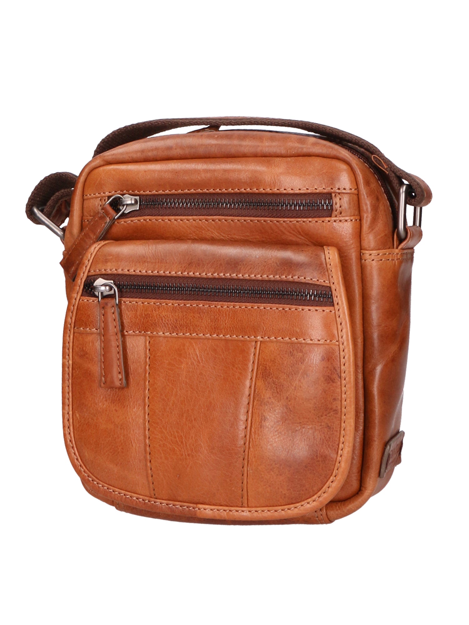 Borsa a tracolla unisex vera pelle 100% Made in Italy SN5862547-TAN Santini Firenze