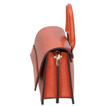 Ariel Borsa a mano da donna Vera pelle 05458-LU35 MATTONE DARK ORANGE Gave Lux