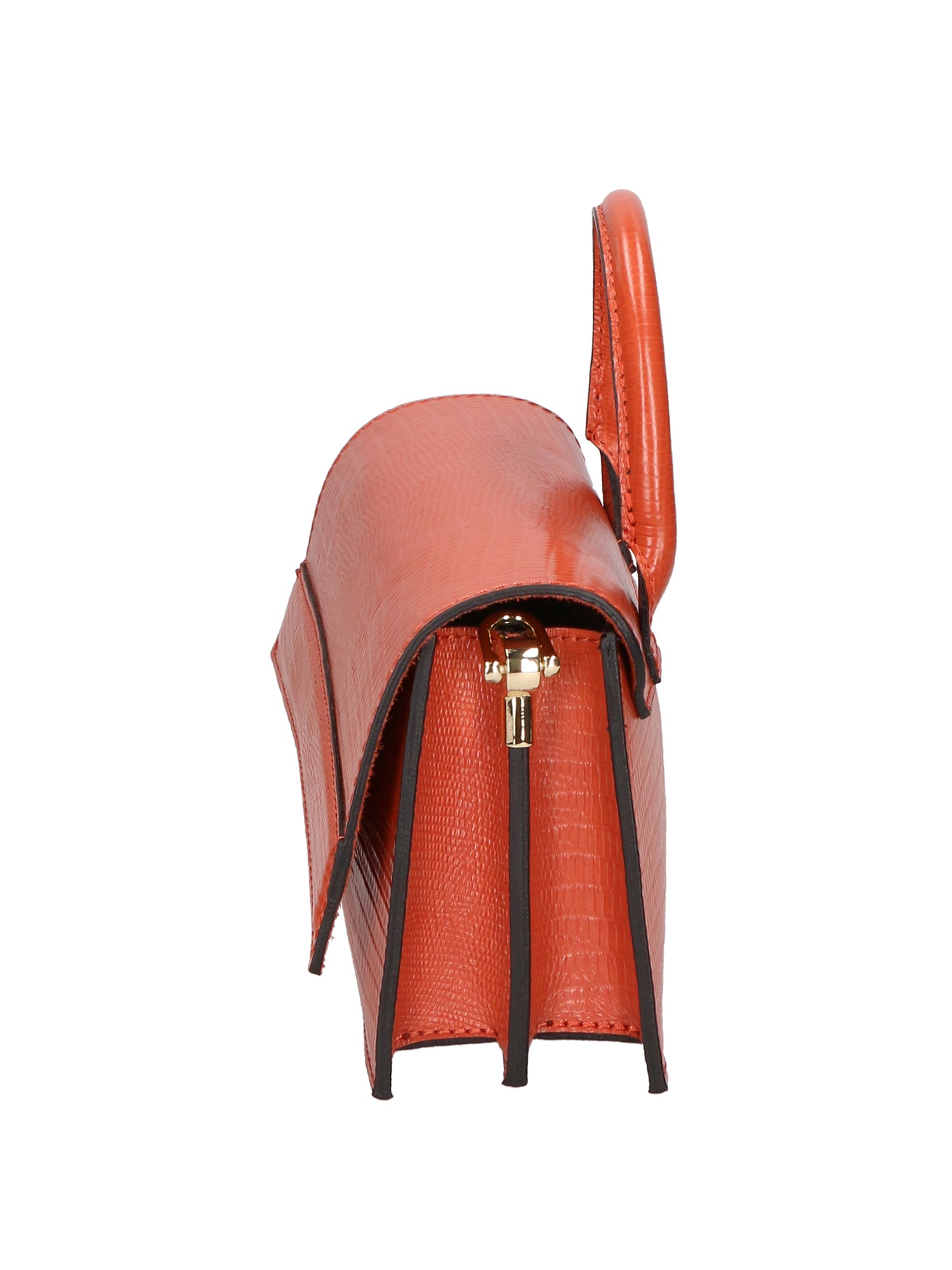 Ariel Borsa a mano da donna Vera pelle 05458-LU35 MATTONE DARK ORANGE Gave Lux