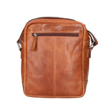 Borsa a tracolla unisex vera pelle 100% pelle di vacchetta SN5863847-TAN Santini Firenze