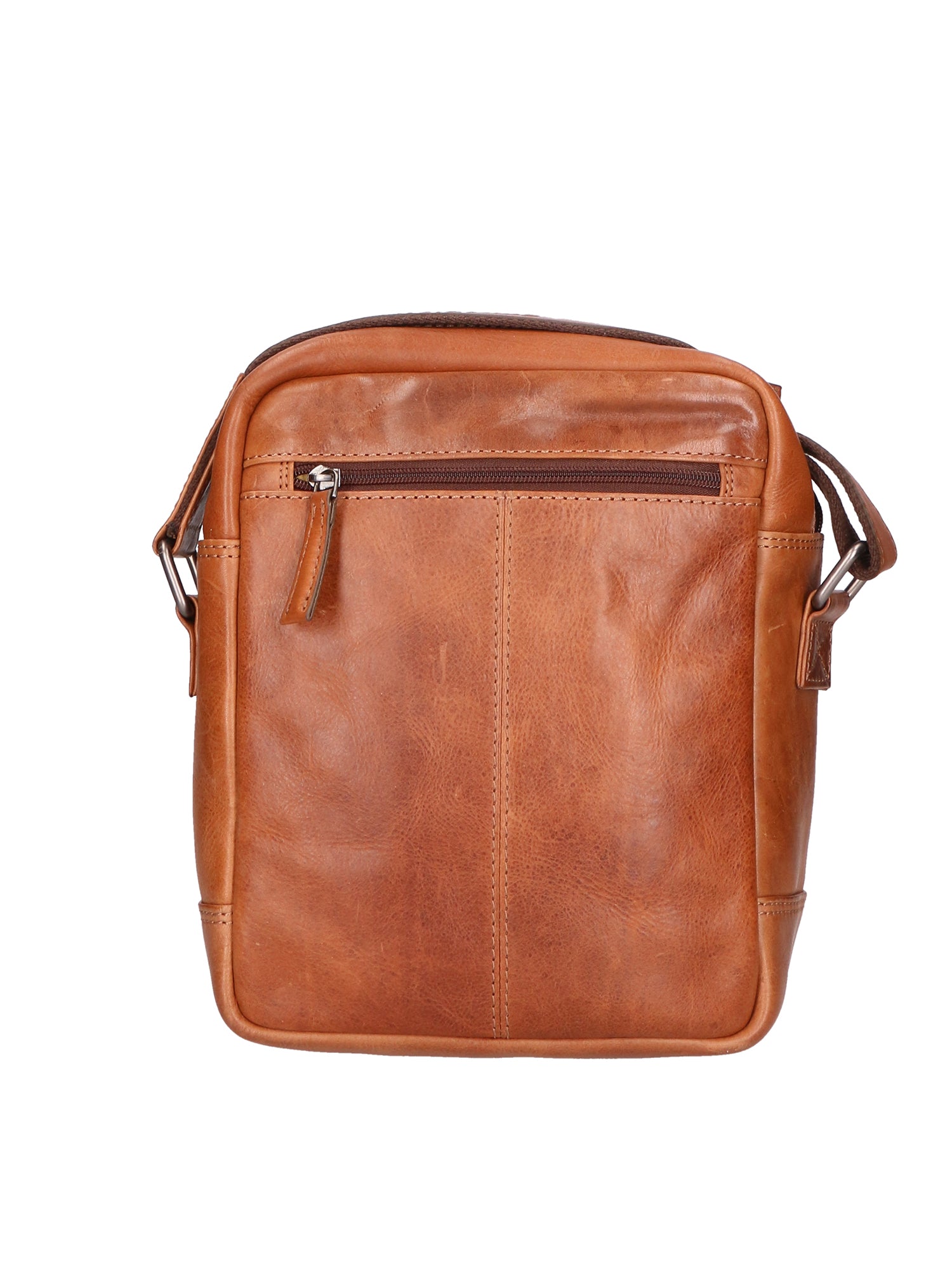 Borsa a tracolla unisex vera pelle 100% pelle di vacchetta SN5863847-TAN Santini Firenze