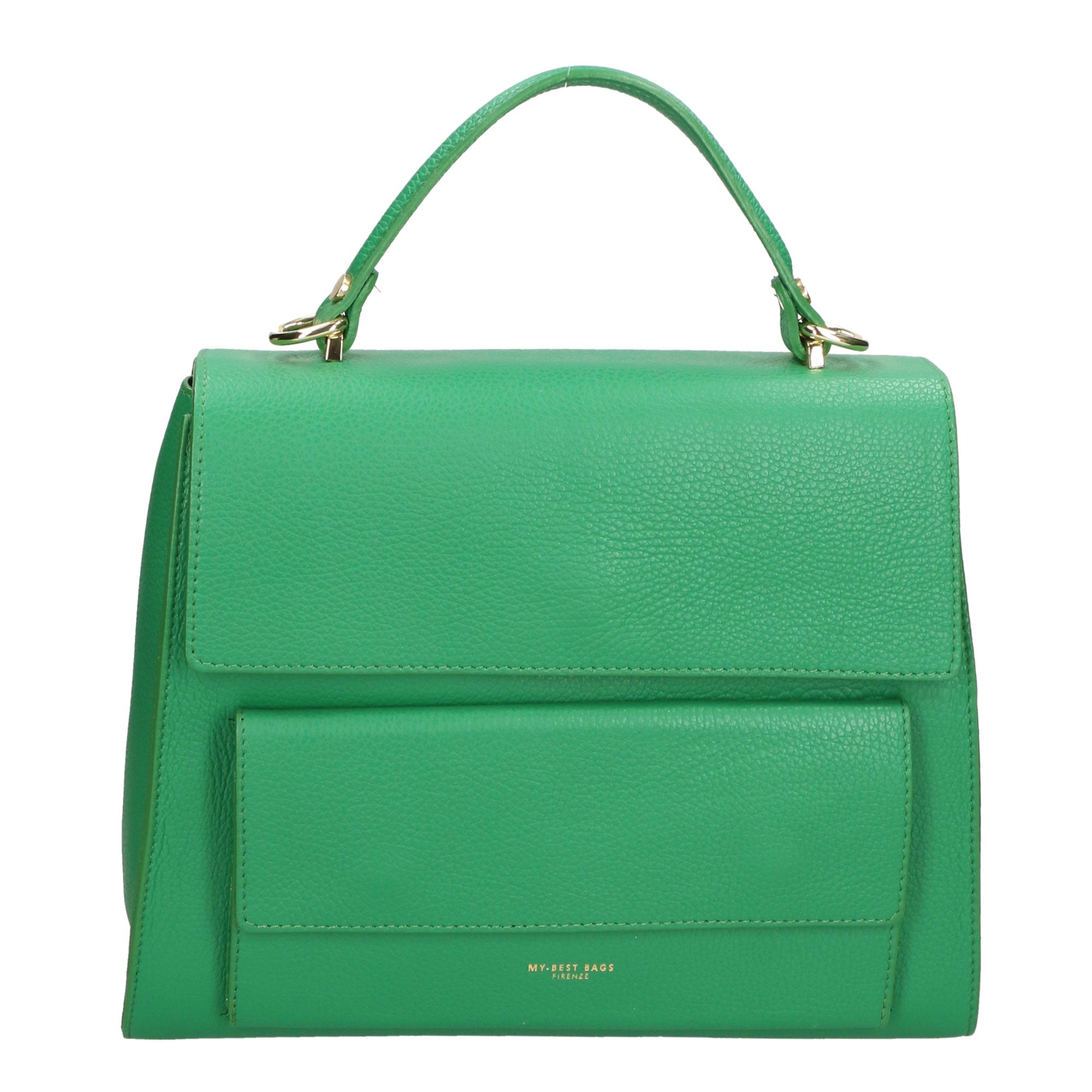 Borsa a mano da donna 100% vera pelle MYB-6033-FW-VERDE My Best Bag