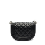 Borsa a mano da donna 100% PVC FLAT ZOE-BLACK + OFF SILVER Marc Ellis