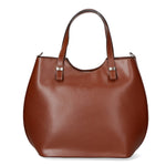 Egle Borsa a mano da donna Vera pelle 80046-MARRONE Gave Lux