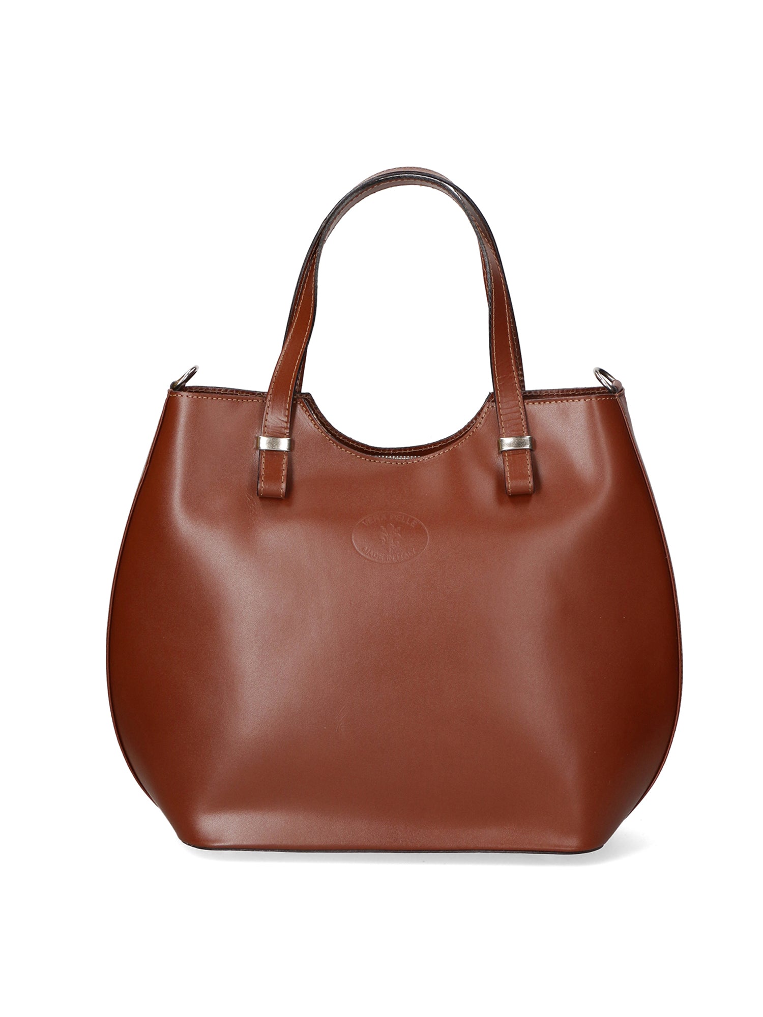 Egle Borsa a mano da donna Vera pelle 80046-MARRONE Gave Lux