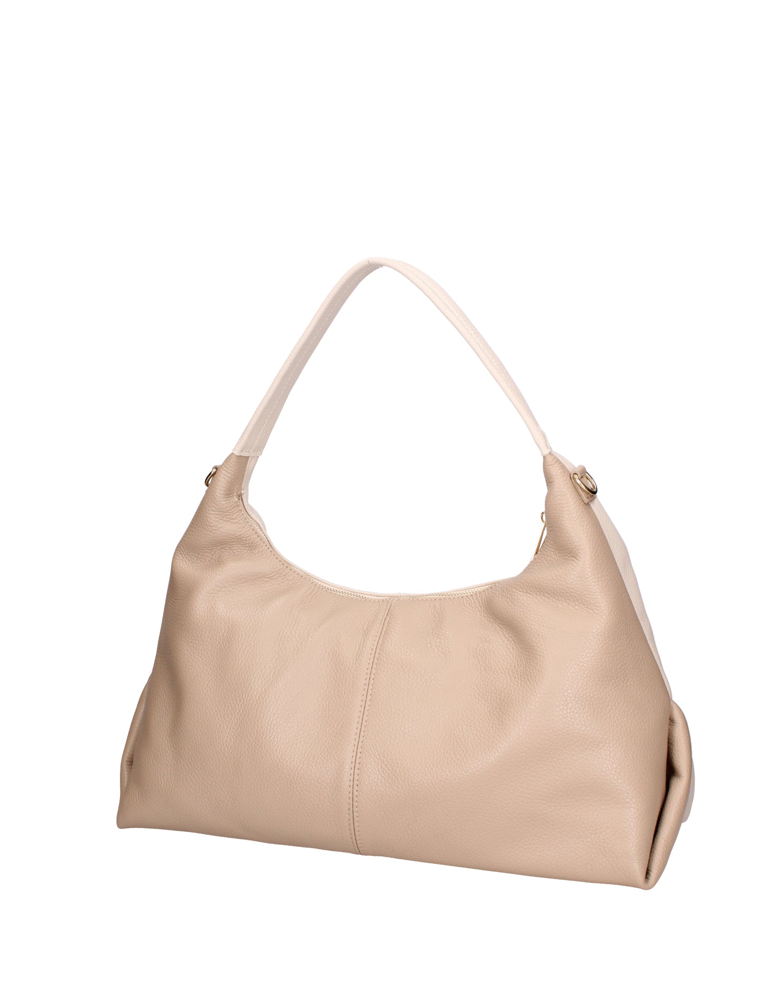 Borsa a spalla da donna Vera pelle 07233-D37 LATTE+D05 TAUPE Roberta Rossi