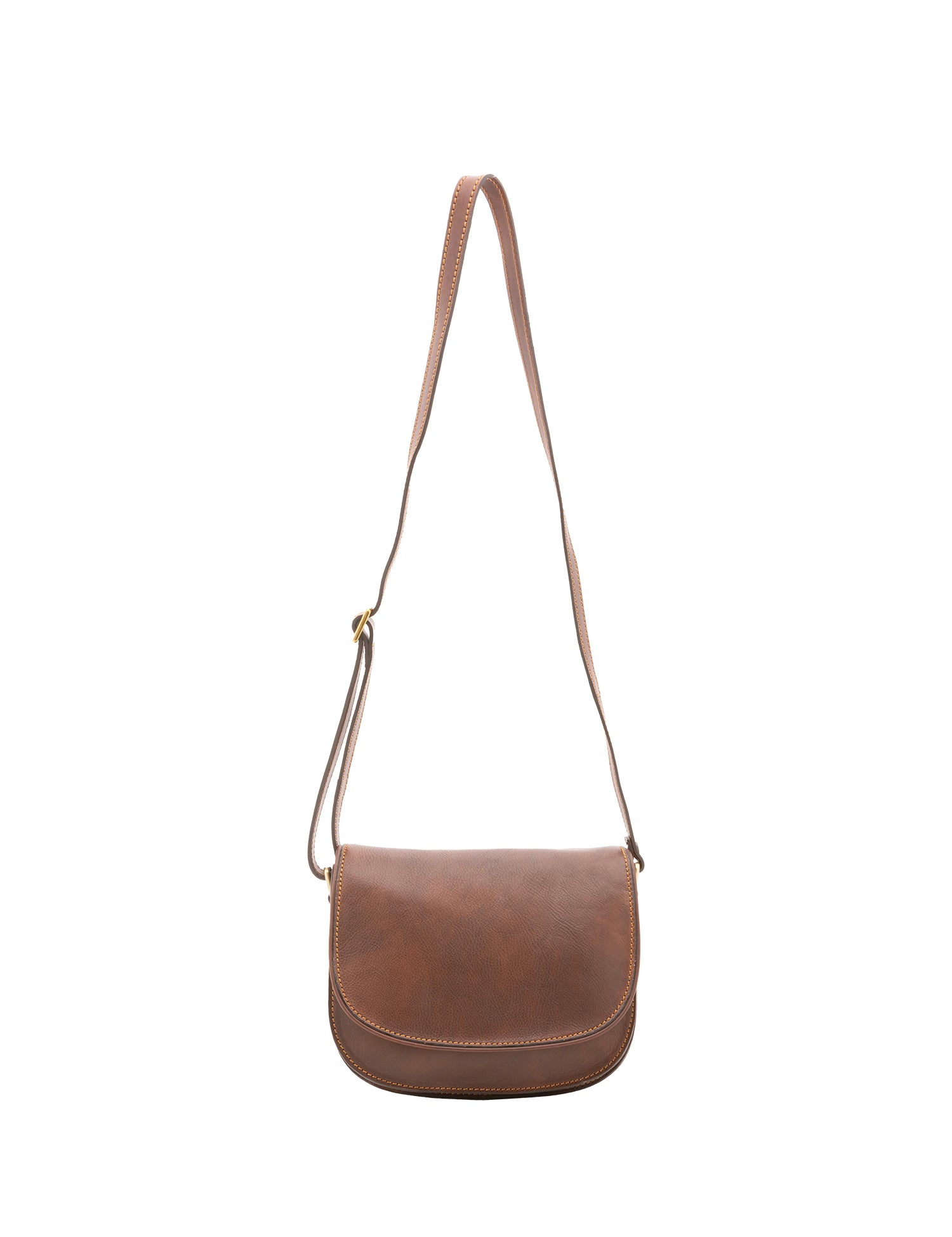 Borsa a tracolla da donna 100% vera pelle 4582-TESTA DI MORO Alessia Firenze