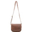 Borsa a tracolla da donna 100% vera pelle 4582-TESTA DI MORO Alessia Firenze