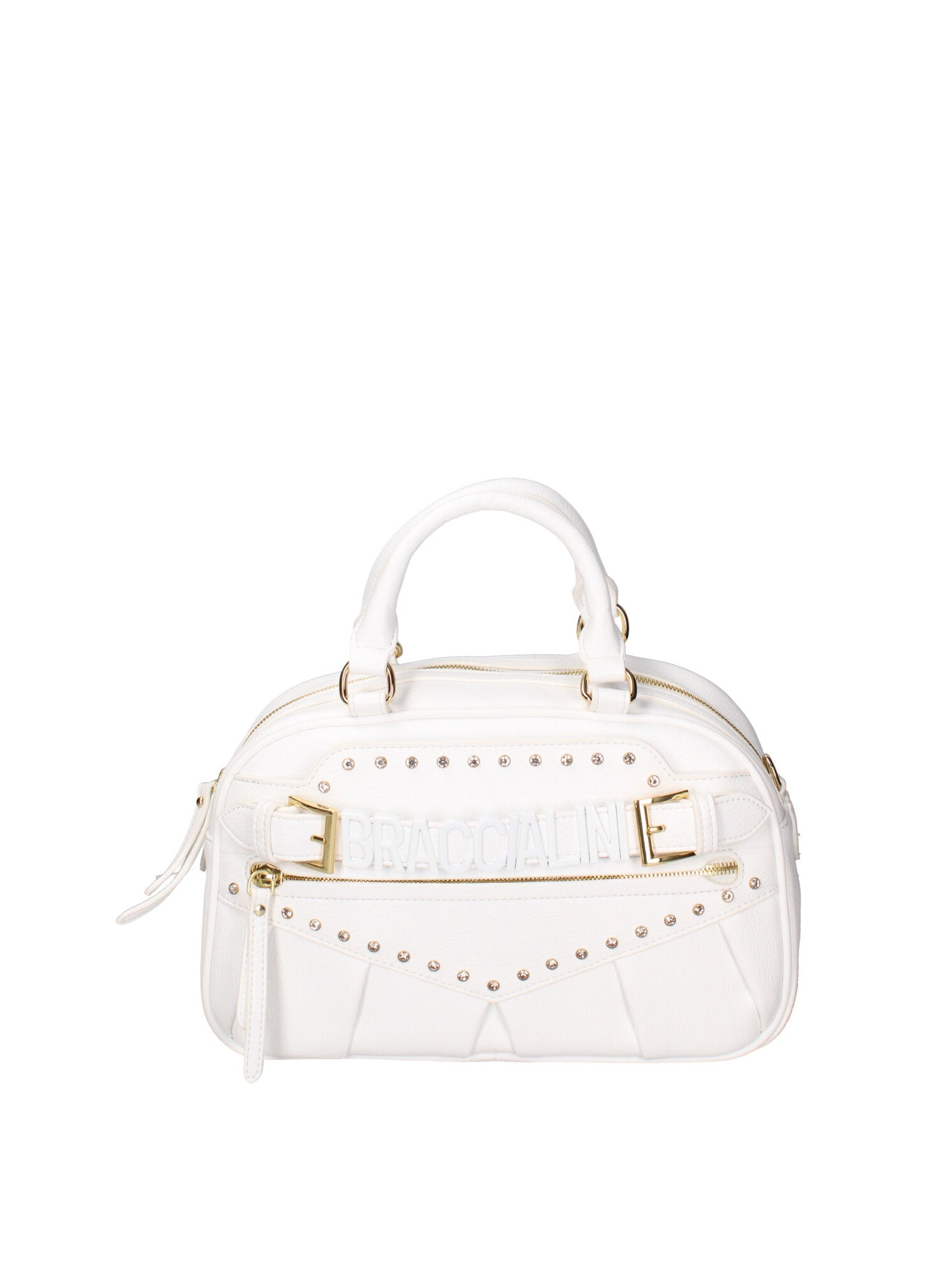 Arcana Borsa a mano da donna 100% poliuretano B17132-BIANCO Braccialini