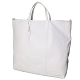 Borsa a mano da donna Vera pelle stampata coccodrillo MYB-7043-SS-S01 BIANCO My Best Bag