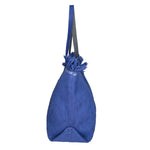 Agnese Borsa Shopper da donna Cotone e pelle 04649-D22 BLUETTE ROYAL BLU Gave Lux