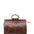 Borsa da viaggio unisex in vera pelle 100% cotone 4563-TESTA DI MORO Alessia Firenze