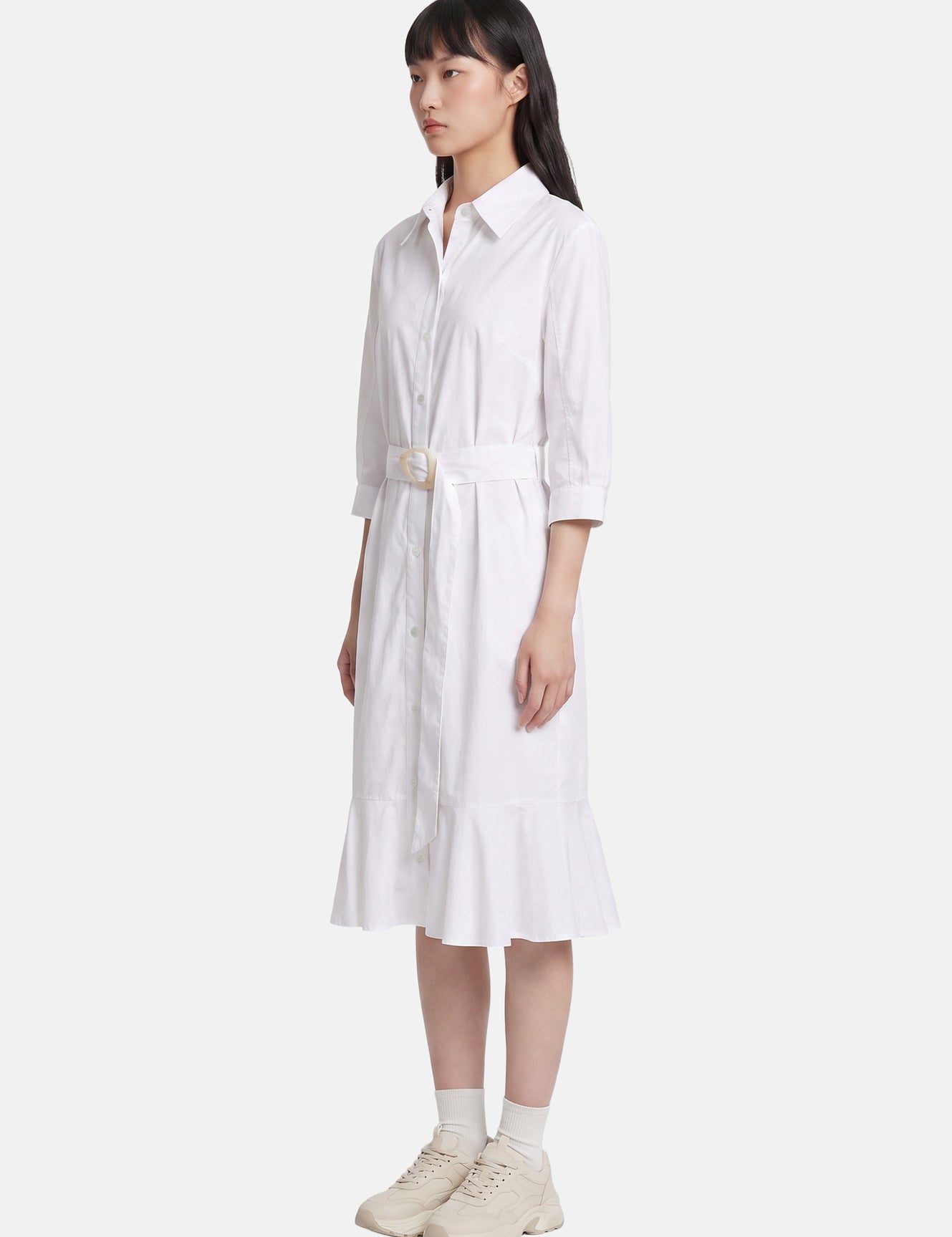 Vestito in Cotone Bianco