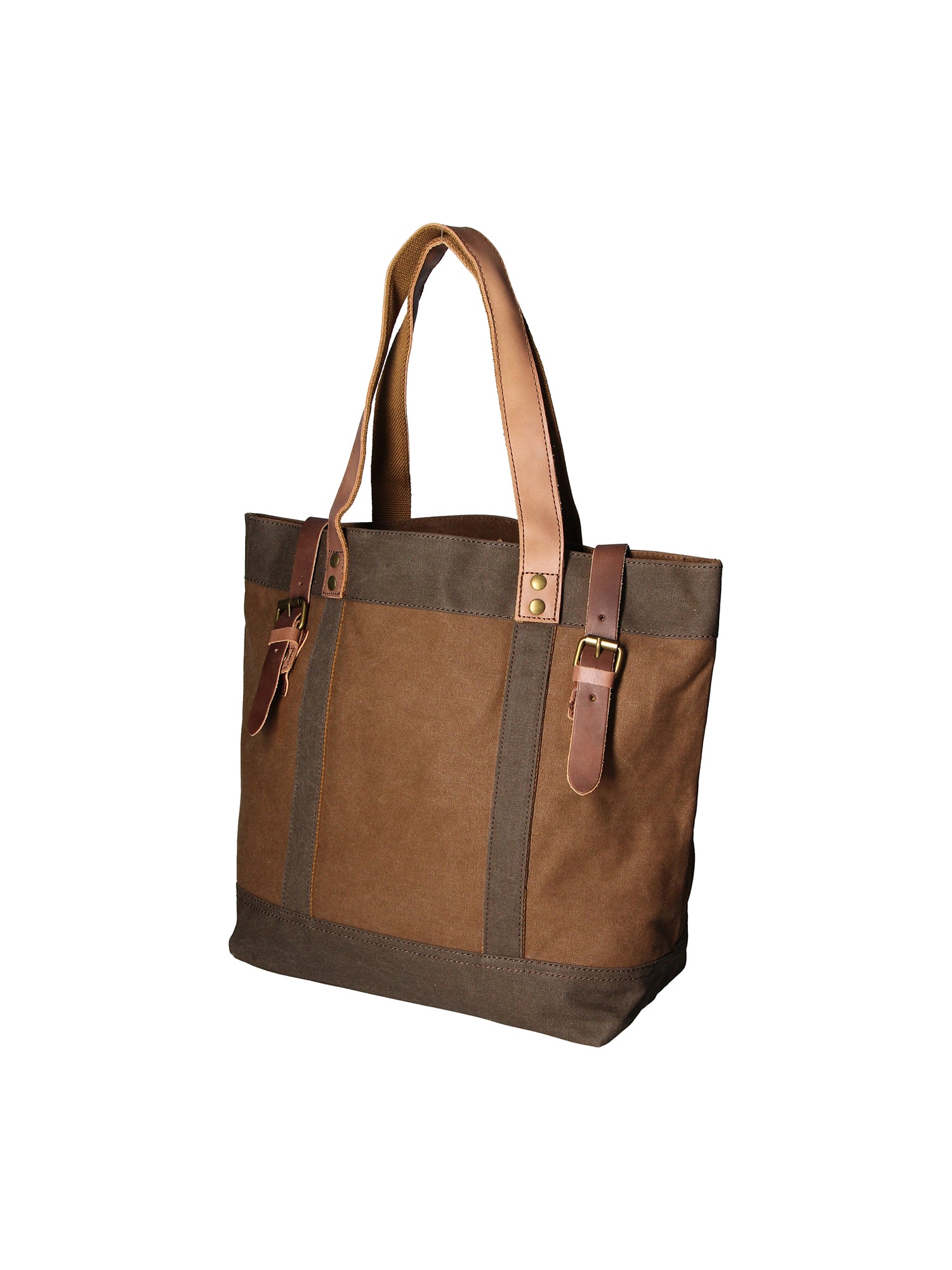 Maura Borsa a mano unisex Canvas e pelle ZG3012-FANGO TAUPE Gave Lux