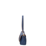 Wally Borsa a spalla da donna Vera pelle 06869-D24 BLU Gave Lux