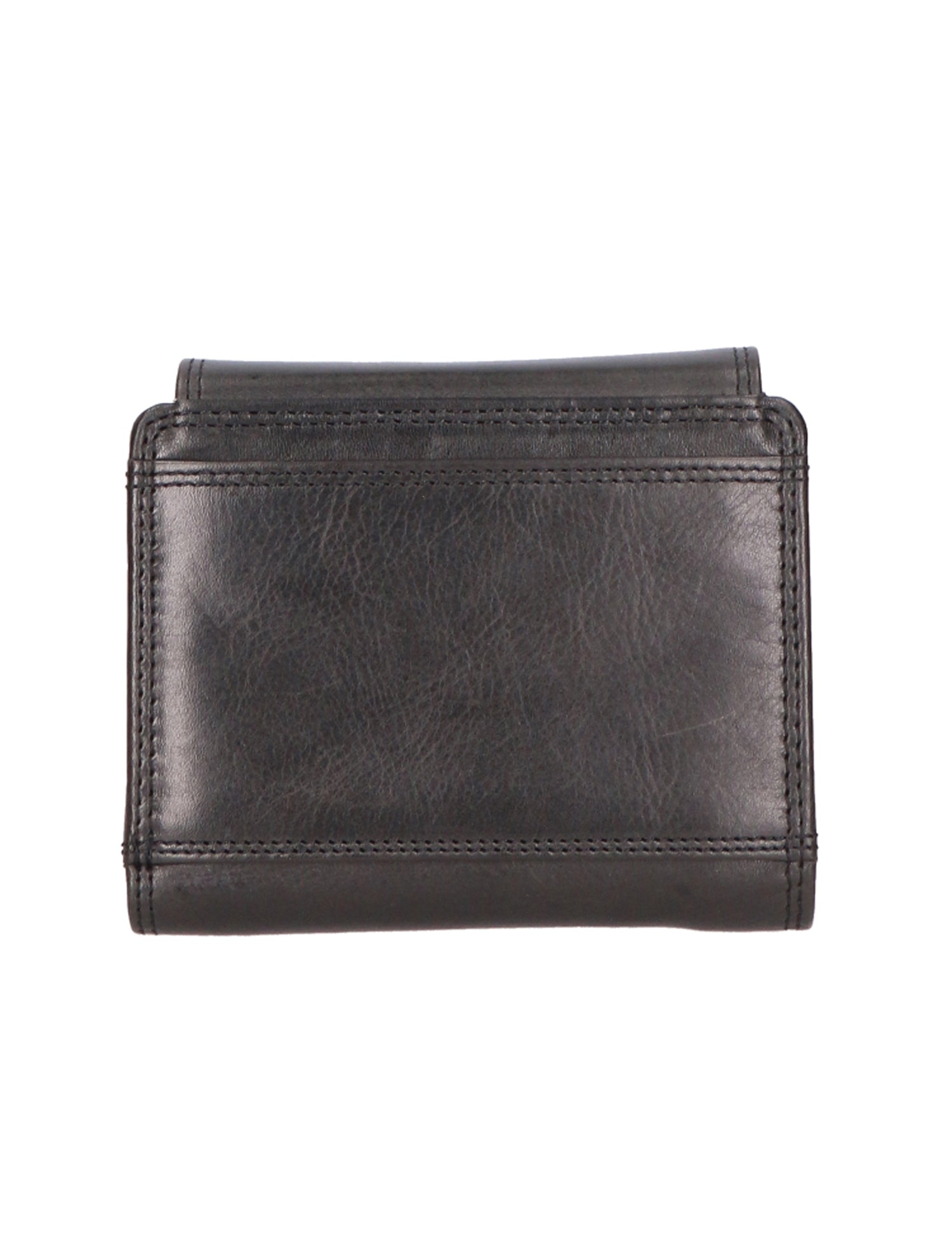 Portafoglio unisex vera pelle Made in Italy Vacchetta Ingrassata SN2827947-BLACK Santini Firenze