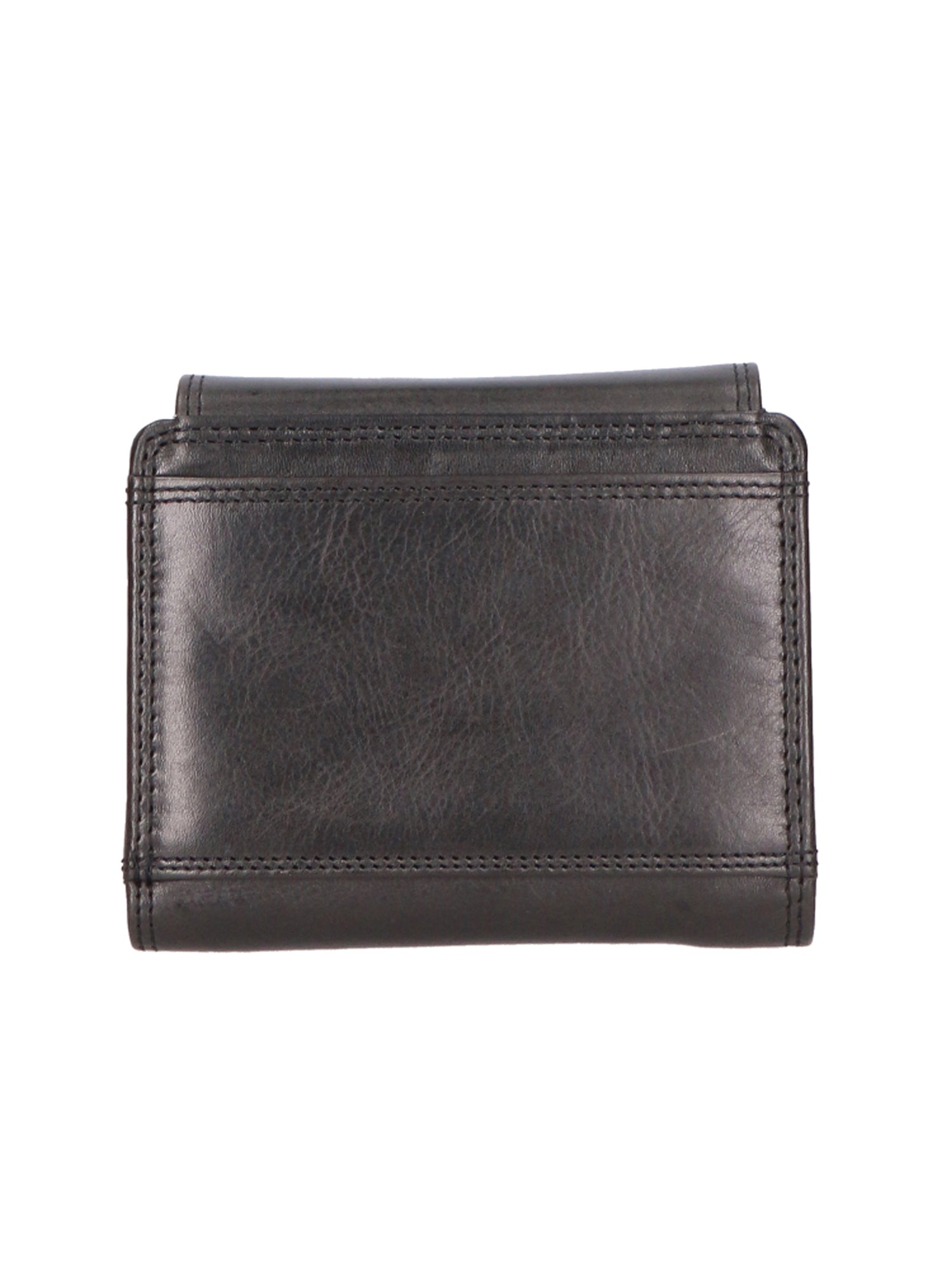 Portafoglio unisex vera pelle Made in Italy Vacchetta Ingrassata SN2827947-BLACK Santini Firenze