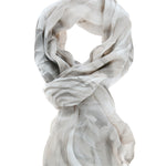 Tonia L2040-BIANCO Foulard unisex Cotone e Seta Gave Lux