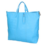 Borsa a mano da donna Vera pelle stampata coccodrillo MYB-7043-SS-SS99 TURCHESE My Best Bag