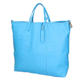 Borsa a mano da donna Vera pelle stampata coccodrillo MYB-7043-SS-SS99 TURCHESE My Best Bag